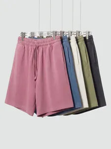 Short d'été délavé vintage en cinq couleurs pour hommes et femmes