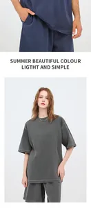 Oversized heavy cotton t-shirt with vintage washed effect and relaxed fit for men