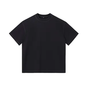 Heavyweight 250g pure cotton vintage washed t-shirt featuring a loose American style fit