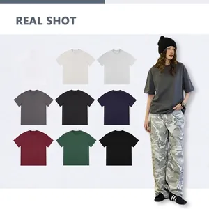 260g heavy cotton drop-shoulder T-shirt available in nine colors