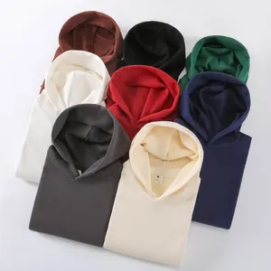 Heavyweight lamb velvet hoodies in multiple colors, featuring a loose drop shoulder fit