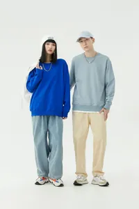 Dettagli della felpa in cotone da 320g oversize con spalle scese per uomo e per donna