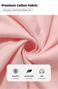 Detailed macro view of high quality pink 100% combed cotton fabric for mens T-shirts