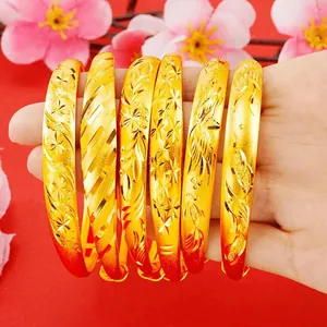 Brazalete de Dragón y Fénix de Aleación de Cobre Tono Dorado Vintage para Mujer Brazalete Push-Pull Ajustable Estilo Étnico Tradicional Pulsera de Flores Grabadas Joyería Regalo de Boda