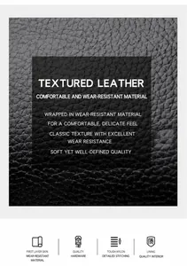 Detailansicht der hochwertigen schwarzen Lederstruktur einer Damenhandtasche aus Premium-Leder
