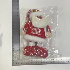 Detailed measurement showing the 40cm height of this plush Santa Claus Christmas toy