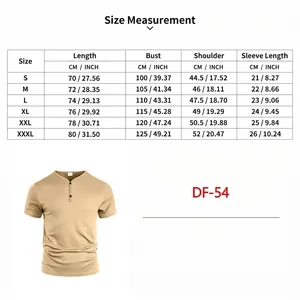 Guide détaillé des tailles pour t-shirt homme col en V respirant de couleur unie à manches
