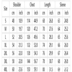 Detailed size chart table for men's full-zip hoodie sweatshirt in cm and inches