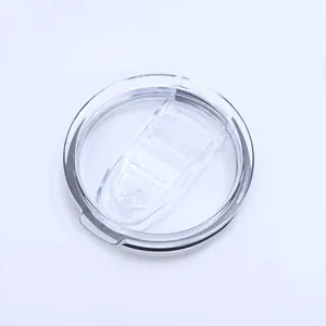 Durchsichtiger auslaufsicherer Schiebedeckel für 20oz Edelstahlbecher mit Dichtung
