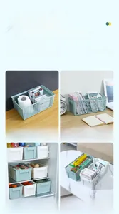 Versatile rectangular plastic storage basket showing multi-scene household applications