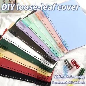 Translucent Frosted Loose Leaf Notebook Cover With Binder Rings DIY Detachable PP Binder Folder Protector For School Office