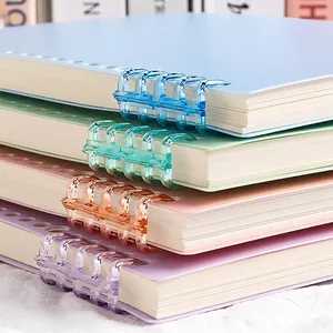 A4 loose-leaf notebook covers with 15mm spacing binding rings in pastel colors