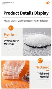 Detailed view of high-quality PP raw material for 3-layer 18-grid plastic storage box