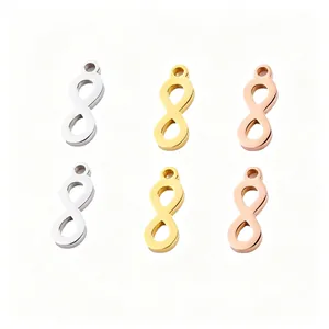 Infinity Symbol Pendant Eight Shape Stainless Steel Connector For DIY Jewelry Making Polished Minimalist Accessory