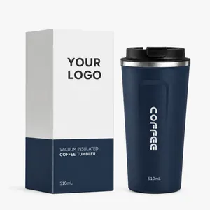 Tazza da caffè in acciaio inossidabile isolata sottovuoto da 510 ml con confezione regalo