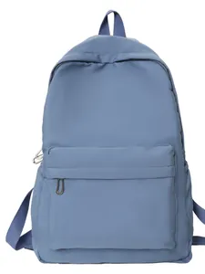 Minimalistischer blauer Nylon-Rucksack mit großer Kapazität für Reisen und Outdoor