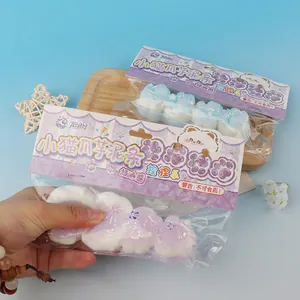 Jouet anti-stress mignon en forme de patte de chat avec texture crémeuse et couleurs douces