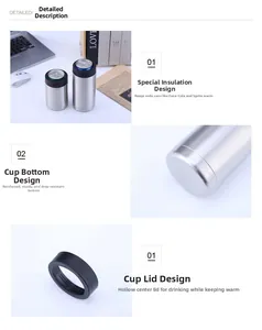 Detailed view of stainless steel insulated can cooler features and reinforced bottom
