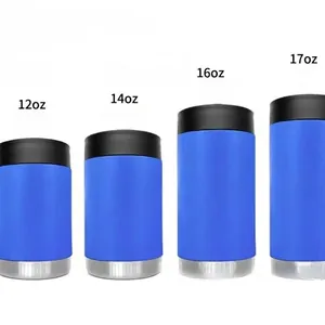 Multifunctional 304 Stainless Steel Double Walled Vacuum Insulated Can Cooler Beer Soda Holder Sleeve For Outdoor Travel Party