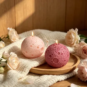 3D Moon And Earth Silicone Mold DIY Handmade Aroma Candle Soap Plaster Making Tool Reusable Flexible Soft