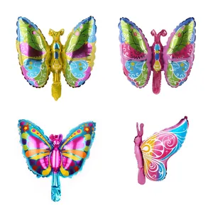 Mini Butterfly Aluminum Foil Balloon Cartoon Animal Shape Inflatable Mylar Balloon For Birthday Party Wedding Festival Decoration Kids Gift