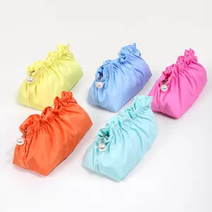 Borse per trucco arricciate colorate con ciondolo a perla elegante per il viaggio