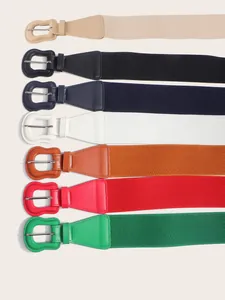 Detailed collection of elastic waist belts for women in seven vibrant colors for outfits