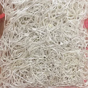 Bulk pack of S925 sterling silver box chain ear line threader earring DIY jewelry components