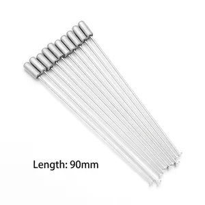 Set di 10 spille da balia argento da 90 mm per accessori per gioielli fai da te