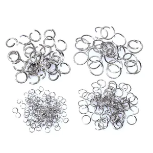 Anneaux de jonction ouverts en acier inoxydable pour la création de bijoux DIY de qualité