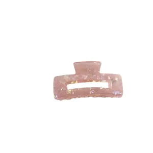 Iridescent pink mermaid scale hair claw clip in faux acetate for elegant updos
