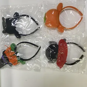 Bulk Halloween pluche hoofdbanden met grappige pompoen- en heksenhut-ontwerpen