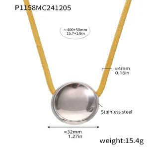 Spécifications de taille détaillées pour le collier à chaîne plate en acier inoxydable
