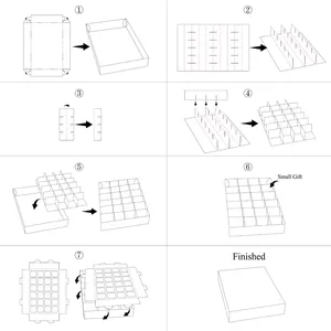 Guide d'assemblage détaillé pour le calendrier de l'avent à 24 compartiments