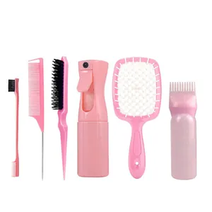 Collection Outils Coiffure Avec Brosse Démêlante Vaporisateur Peigne Queue Brosse Bordure Accessoires Cheveux Pour Femmes