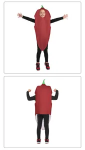 Disfraz de chile rojo para niños para fiestas de Halloween y teatro vista detallada