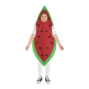 Divertido disfraz de sandía para niños para el cosplay de Halloween y las actuaciones