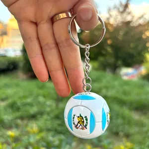 Μπρελόκ μπάλας ποδοσφαίρου σημαίας Γουατεμάλας αθλητικό αναμνηστικό και δώρο οπαδών