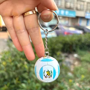 Μπρελόκ ποδοσφαίρου σημαία Γουατεμάλας, μίνι αναμνηστικό δώρο για φιλάθλους