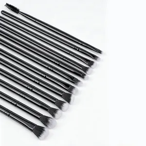 Professionele 12-delige oogmake-up penseelset met meng- en detailpenselen