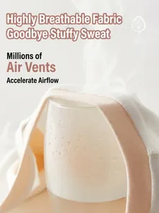 Sous-vêtements en coton respirant pour bébé avec démonstration de texture douce et aérée