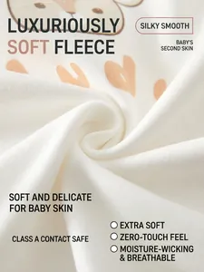 Ensemble de sous-vêtements thermiques en coton blanc pour bébé, qualité A