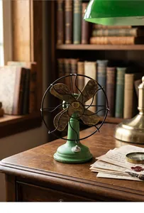 Vintage hars ventilator decoratie met verweerde afwerking voor bureau en interieur