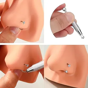 316 Stainless steel piercing insertion taper tool for nose studs and ear piercings