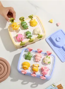 Stampi ghiaccioli in silicone fai-da-te con simpatici animali per gelati alla frutta