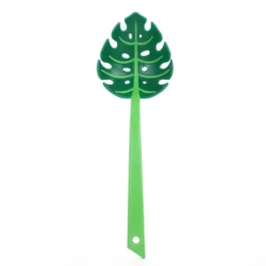 Creative monstera leaf shaped kitchen colander strainer spoon for pasta and vegetables