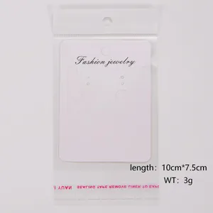 Schmuckverpackungsset mit Displaykarte und OPP-Beutel, Größe 10x7,5 cm, Gewicht 3g