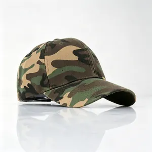 Détail du profil d'une casquette de baseball camouflage pour l'extérieur