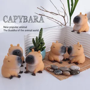 Cute Capybara Squishy Toy Slow Rebound Stress Relief Squeeze Animal Toy For Kids Adults Office Home Decoration Gift