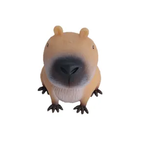 Cute brown capybara squishy toy for stress relief with slow rebound soft material